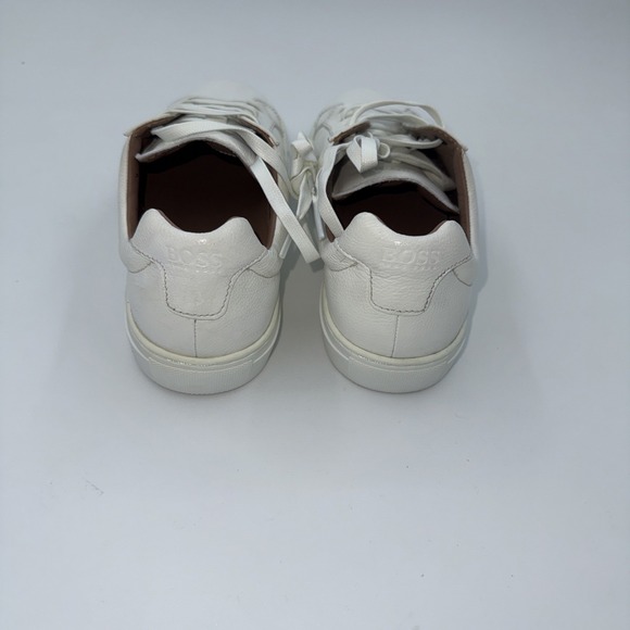 Hugo Boss Katie Low Cut Leather White Sneakers Sz 36 5.5 Or 6 - Picture 3 of 6